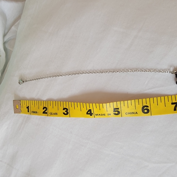 Floral Silver Tone Necklace - Picture 7 of 13